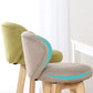 Scandinavia Style Bar-stool with Swivel Wooden Legs Round Seat for Kitchen Bar Clearhalo 'Bar Furniture' 'Bar Stools' 'bar_stools' 'furn' 'furn_bar_stools' 'furniture_bar_stools' 'Kitchen & Dining Furniture' 'kitchen&dining_furn' 'kitchen' 'kitchen_furn' Furniture' 4571477