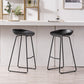 Modern Armless Backrest Counter Stool Iron Bar Stool with Plastic Seat Clearhalo 'Bar Furniture' 'Bar Stools' 'bar_stools' 'furn' 'furn_bar_stools' 'furniture_bar_stools' 'Kitchen & Dining Furniture' 'kitchen&dining_furn' 'kitchen' 'kitchen_furn' Furniture' 4571519