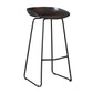 Modern Armless Backrest Counter Stool Iron Bar Stool with Plastic Seat Clearhalo 'Bar Furniture' 'Bar Stools' 'bar_stools' 'furn' 'furn_bar_stools' 'furniture_bar_stools' 'Kitchen & Dining Furniture' 'kitchen&dining_furn' 'kitchen' 'kitchen_furn' Furniture' 4571525