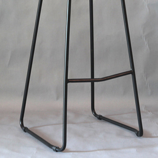 Modern Armless Backrest Counter Stool Iron Bar Stool with Plastic Seat Clearhalo 'Bar Furniture' 'Bar Stools' 'bar_stools' 'furn' 'furn_bar_stools' 'furniture_bar_stools' 'Kitchen & Dining Furniture' 'kitchen&dining_furn' 'kitchen' 'kitchen_furn' Furniture' 4571528