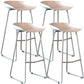 Modern Armless Backrest Counter Stool Iron Bar Stool with Plastic Seat Grey 4 Piece Set Clearhalo 'Bar Furniture' 'Bar Stools' 'bar_stools' 'furn' 'furn_bar_stools' 'furniture_bar_stools' 'Kitchen & Dining Furniture' 'kitchen&dining_furn' 'kitchen' 'kitchen_furn' Furniture' 4571529
