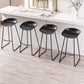 Modern Armless Backrest Counter Stool Iron Bar Stool with Plastic Seat Clearhalo 'Bar Furniture' 'Bar Stools' 'bar_stools' 'furn' 'furn_bar_stools' 'furniture_bar_stools' 'Kitchen & Dining Furniture' 'kitchen&dining_furn' 'kitchen' 'kitchen_furn' Furniture' 4571534