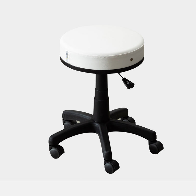 Contemporary Swivel Adjustable Height Bar Stool Indoor Bar Stool with Backless White Clearhalo 'Bar Furniture' 'Bar Stools' 'bar_stools' 'furn' 'furn_bar_stools' 'furniture_bar_stools' 'Kitchen & Dining Furniture' 'kitchen&dining_furn' 'kitchen' 'kitchen_furn' Furniture' 4571599