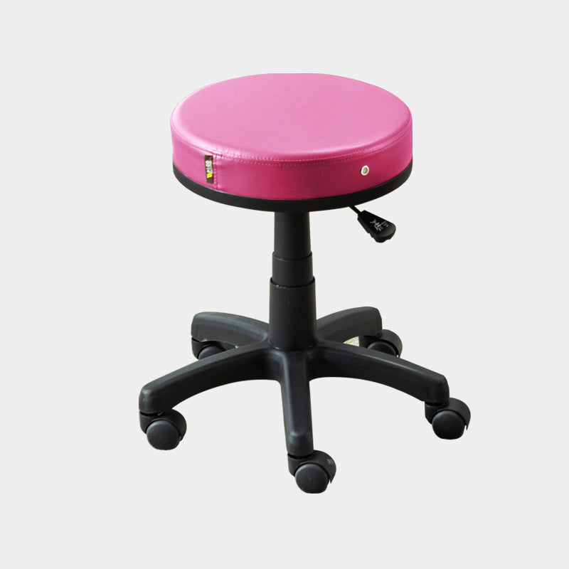 Contemporary Swivel Adjustable Height Bar Stool Indoor Bar Stool with Backless Rose Red Clearhalo 'Bar Furniture' 'Bar Stools' 'bar_stools' 'furn' 'furn_bar_stools' 'furniture_bar_stools' 'Kitchen & Dining Furniture' 'kitchen&dining_furn' 'kitchen' 'kitchen_furn' Furniture' 4571612