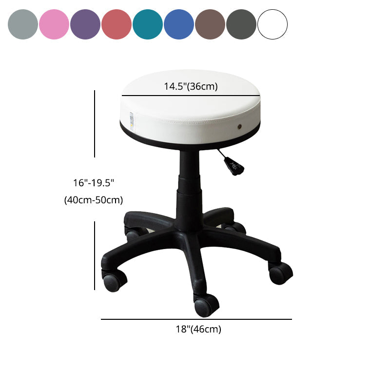 Contemporary Swivel Adjustable Height Bar Stool Indoor Bar Stool with Backless Clearhalo 'Bar Furniture' 'Bar Stools' 'bar_stools' 'furn' 'furn_bar_stools' 'furniture_bar_stools' 'Kitchen & Dining Furniture' 'kitchen&dining_furn' 'kitchen' 'kitchen_furn' Furniture' 4571621