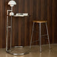 Modern Armless Backless Counter Stool Steel Dessert Shop Bar Stool with Wooden Seat Clearhalo 'Bar Furniture' 'Bar Stools' 'bar_stools' 'furn' 'furn_bar_stools' 'furniture_bar_stools' 'Kitchen & Dining Furniture' 'kitchen&dining_furn' 'kitchen' 'kitchen_furn' Furniture' 4571640