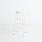 Modern Armless Backless Counter Stool Steel Dessert Shop Bar Stool with Wooden Seat White 1 Piece Bar Stool(30"H) Clearhalo 'Bar Furniture' 'Bar Stools' 'bar_stools' 'furn' 'furn_bar_stools' 'furniture_bar_stools' 'Kitchen & Dining Furniture' 'kitchen&dining_furn' 'kitchen' 'kitchen_furn' Furniture' 4571642