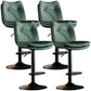 Contemporary Swivel Adjustable Height Barstool Indoor Bar Stool with Low Back Green Black 4 Piece Set Clearhalo 'Bar Furniture' 'Bar Stools' 'bar_stools' 'furn' 'furn_bar_stools' 'furniture_bar_stools' 'Kitchen & Dining Furniture' 'kitchen&dining_furn' 'kitchen' 'kitchen_furn' Furniture' 4571670