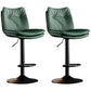 Contemporary Swivel Adjustable Height Barstool Indoor Bar Stool with Low Back Green Black 2 Piece Set Clearhalo 'Bar Furniture' 'Bar Stools' 'bar_stools' 'furn' 'furn_bar_stools' 'furniture_bar_stools' 'Kitchen & Dining Furniture' 'kitchen&dining_furn' 'kitchen' 'kitchen_furn' Furniture' 4571673
