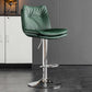 Contemporary Swivel Adjustable Height Barstool Indoor Bar Stool with Low Back Green Silver 1 Piece Clearhalo 'Bar Furniture' 'Bar Stools' 'bar_stools' 'furn' 'furn_bar_stools' 'furniture_bar_stools' 'Kitchen & Dining Furniture' 'kitchen&dining_furn' 'kitchen' 'kitchen_furn' Furniture' 4571678