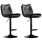 Contemporary Swivel Adjustable Height Barstool Indoor Bar Stool with Low Back Black Black 2 Piece Set Clearhalo 'Bar Furniture' 'Bar Stools' 'bar_stools' 'furn' 'furn_bar_stools' 'furniture_bar_stools' 'Kitchen & Dining Furniture' 'kitchen&dining_furn' 'kitchen' 'kitchen_furn' Furniture' 4571686