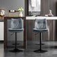 Contemporary Swivel Adjustable Height Barstool Indoor Bar Stool with Low Back Clearhalo 'Bar Furniture' 'Bar Stools' 'bar_stools' 'furn' 'furn_bar_stools' 'furniture_bar_stools' 'Kitchen & Dining Furniture' 'kitchen&dining_furn' 'kitchen' 'kitchen_furn' Furniture' 4571691