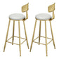 Modern Style Metal Bar Stool with Footrest Bistro Simple Bar Stool White 2 Piece Set Clearhalo 'Bar Furniture' 'Bar Stools' 'bar_stools' 'furn' 'furn_bar_stools' 'furniture_bar_stools' 'Kitchen & Dining Furniture' 'kitchen&dining_furn' 'kitchen' 'kitchen_furn' Furniture' 4571734