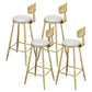 Modern Style Metal Bar Stool with Footrest Bistro Simple Bar Stool White 4 Piece Set Clearhalo 'Bar Furniture' 'Bar Stools' 'bar_stools' 'furn' 'furn_bar_stools' 'furniture_bar_stools' 'Kitchen & Dining Furniture' 'kitchen&dining_furn' 'kitchen' 'kitchen_furn' Furniture' 4571739