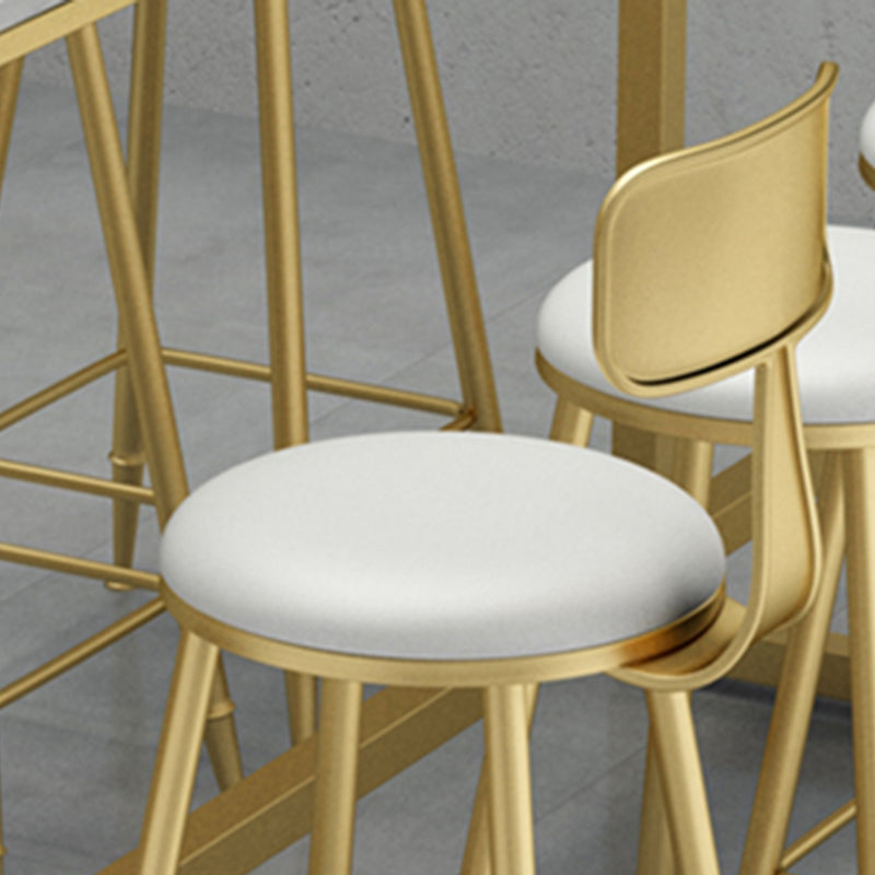 Modern Style Metal Bar Stool with Footrest Bistro Simple Bar Stool Clearhalo 'Bar Furniture' 'Bar Stools' 'bar_stools' 'furn' 'furn_bar_stools' 'furniture_bar_stools' 'Kitchen & Dining Furniture' 'kitchen&dining_furn' 'kitchen' 'kitchen_furn' Furniture' 4571742