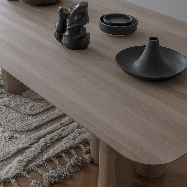 Rectangle Shape Casual Dining Table Solid Wood Fixed Table for Kitchen Clearhalo ' dining_table' 'Dining Tables & Seating' 'Dining Tables' 'furn' 'furn_dining_table' 'Furniture' 'furniture_dining_table' 'Kitchen & Dining Furniture' 'kitchen&dining_furn' 'kitchen' 'kitchen_dining_table' 4571767