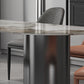Modern Dining Table Stone Top Dining Table with Stainless Steel Double pedestal Base Clearhalo ' dining_table' 'Dining Tables & Seating' 'Dining Tables' 'furn' 'furn_dining_table' 'Furniture' 'furniture_dining_table' 'Kitchen & Dining Furniture' 'kitchen&dining_furn' 'kitchen' 'kitchen_dining_table' 4571813