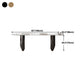 Modern Dining Table Stone Top Dining Table with Stainless Steel Double pedestal Base Clearhalo ' dining_table' 'Dining Tables & Seating' 'Dining Tables' 'furn' 'furn_dining_table' 'Furniture' 'furniture_dining_table' 'Kitchen & Dining Furniture' 'kitchen&dining_furn' 'kitchen' 'kitchen_dining_table' 4571817
