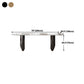 Modern Dining Table Stone Top Dining Table with Stainless Steel Double pedestal Base Clearhalo ' dining_table' 'Dining Tables & Seating' 'Dining Tables' 'furn' 'furn_dining_table' 'Furniture' 'furniture_dining_table' 'Kitchen & Dining Furniture' 'kitchen&dining_furn' 'kitchen' 'kitchen_dining_table' 4571819