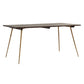 Oak Solid Wood Dining Table Industrial Rectangle Dining Table with 4 Legs Gold Without Chairs Clearhalo ' dining_table' 'Dining Tables & Seating' 'Dining Tables' 'furn' 'furn_dining_table' 'Furniture' 'furniture_dining_table' 'Kitchen & Dining Furniture' 'kitchen&dining_furn' 'kitchen' 'kitchen_dining_table' 4571824
