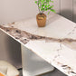 Stone Top Dining Table Modern Dining Table with Double Pedestal Base in White Clearhalo ' dining_table' 'Dining Tables & Seating' 'Dining Tables' 'furn' 'furn_dining_table' 'Furniture' 'furniture_dining_table' 'Kitchen & Dining Furniture' 'kitchen&dining_furn' 'kitchen' 'kitchen_dining_table' 4571835