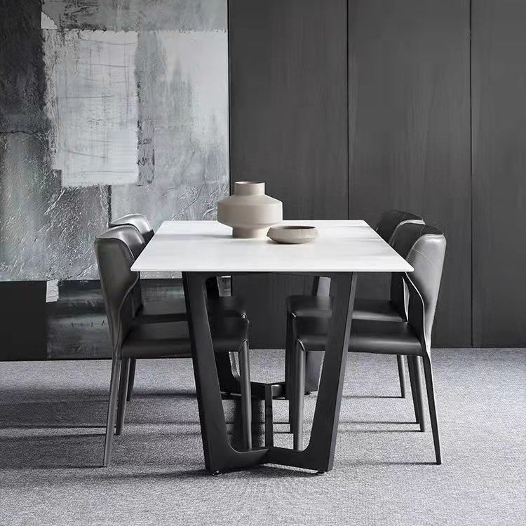 Traditional Luxury Furniture Stone Trestle Dining Room Collection for Kitchen Clearhalo ' dining_table' 'Dining Tables & Seating' 'Dining Tables' 'furn' 'furn_dining_table' 'Furniture' 'furniture_dining_table' 'Kitchen & Dining Furniture' 'kitchen&dining_furn' 'kitchen' 'kitchen_dining_table' 4571869