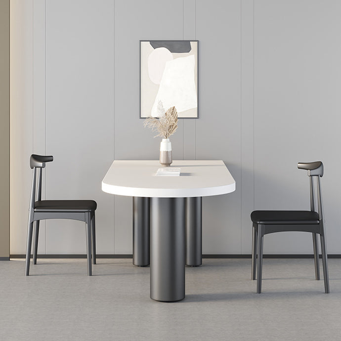 Free Form Solid Wood Indoor Table Restaurant Modern Wood Table with 3 Legs Clearhalo ' dining_table' 'Dining Tables & Seating' 'Dining Tables' 'furn' 'furn_dining_table' 'Furniture' 'furniture_dining_table' 'Kitchen & Dining Furniture' 'kitchen&dining_furn' 'kitchen' 'kitchen_dining_table' 4571885