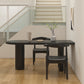 Free Form Solid Wood Table for Restaurant Modern Wood Table with 3 Legs Black 63"L x 27.6"W x 29.5"H Without Chairs Clearhalo ' dining_table' 'Dining Tables & Seating' 'Dining Tables' 'furn' 'furn_dining_table' 'Furniture' 'furniture_dining_table' 'Kitchen & Dining Furniture' 'kitchen&dining_furn' 'kitchen' 'kitchen_dining_table' 4571894