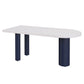 Free Form Solid Wood Table for Restaurant Modern Wood Table with 3 Legs Blue Without Chairs Clearhalo ' dining_table' 'Dining Tables & Seating' 'Dining Tables' 'furn' 'furn_dining_table' 'Furniture' 'furniture_dining_table' 'Kitchen & Dining Furniture' 'kitchen&dining_furn' 'kitchen' 'kitchen_dining_table' 4571895