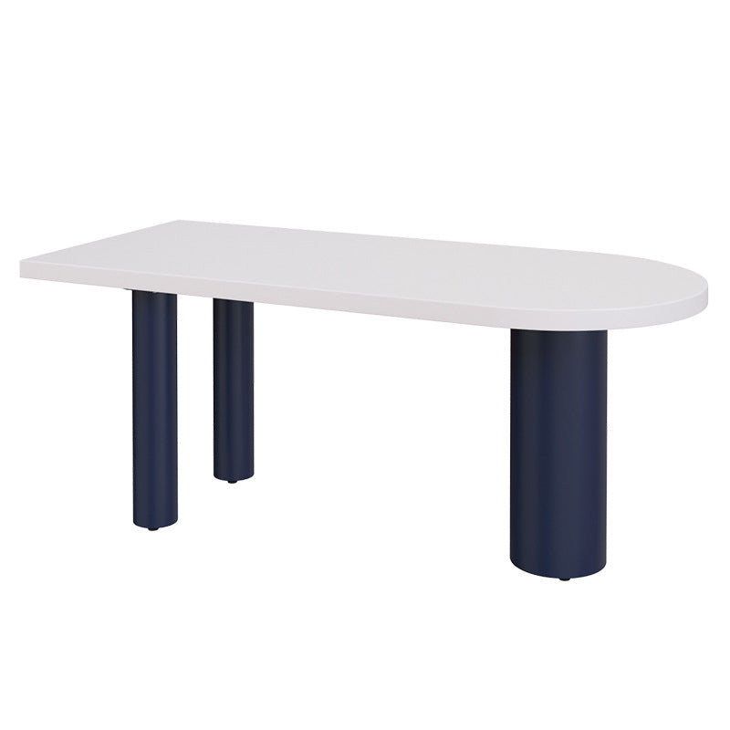Free Form Solid Wood Table for Restaurant Modern Wood Table with 3 Legs Blue Without Chairs Clearhalo ' dining_table' 'Dining Tables & Seating' 'Dining Tables' 'furn' 'furn_dining_table' 'Furniture' 'furniture_dining_table' 'Kitchen & Dining Furniture' 'kitchen&dining_furn' 'kitchen' 'kitchen_dining_table' 4571895