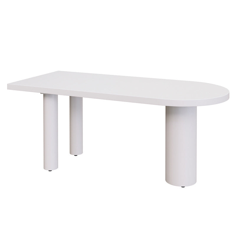 Free Form Solid Wood Table for Restaurant Modern Wood Table with 3 Legs White Without Chairs Clearhalo ' dining_table' 'Dining Tables & Seating' 'Dining Tables' 'furn' 'furn_dining_table' 'Furniture' 'furniture_dining_table' 'Kitchen & Dining Furniture' 'kitchen&dining_furn' 'kitchen' 'kitchen_dining_table' 4571899