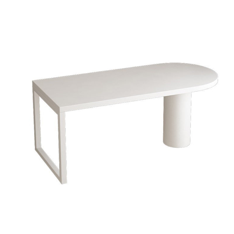 Free Form Dining Table Contemporary Table with Double Pedestal Base for Kitchen Wood Without Chairs Clearhalo ' dining_table' 'Dining Tables & Seating' 'Dining Tables' 'furn' 'furn_dining_table' 'Furniture' 'furniture_dining_table' 'Kitchen & Dining Furniture' 'kitchen&dining_furn' 'kitchen' 'kitchen_dining_table' 4571954