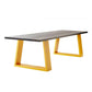 Rectangle Luxury Style Dining Table Solid Wood Fixed Table for Restaurant Black Without Chairs Clearhalo ' dining_table' 'Dining Tables & Seating' 'Dining Tables' 'furn' 'furn_dining_table' 'Furniture' 'furniture_dining_table' 'Kitchen & Dining Furniture' 'kitchen&dining_furn' 'kitchen' 'kitchen_dining_table' 4572002