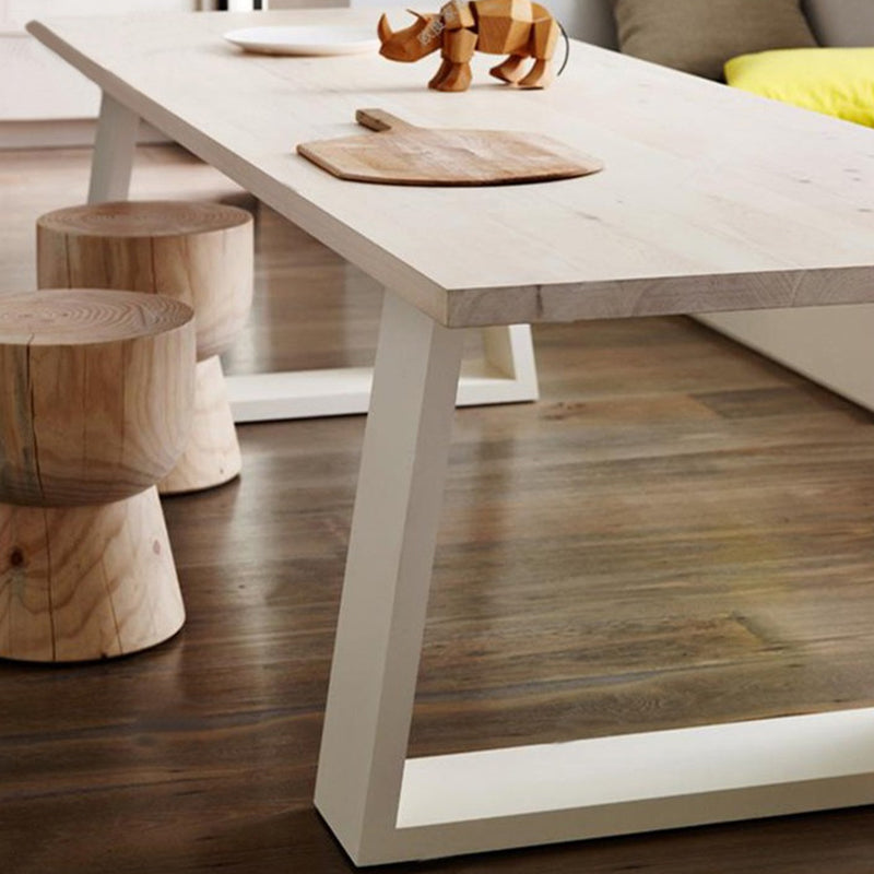 Rectangle Luxury Style Dining Table Solid Wood Fixed Table for Restaurant Clearhalo ' dining_table' 'Dining Tables & Seating' 'Dining Tables' 'furn' 'furn_dining_table' 'Furniture' 'furniture_dining_table' 'Kitchen & Dining Furniture' 'kitchen&dining_furn' 'kitchen' 'kitchen_dining_table' 4572003
