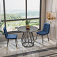 Round Sintered Stone Dining Table Traditional Luxury Dining Table for Dining Room Black 27.6"L x 27.6"W x 29.5"H Without Chairs Clearhalo ' dining_table' 'Dining Tables & Seating' 'Dining Tables' 'furn' 'furn_dining_table' 'Furniture' 'furniture_dining_table' 'Kitchen & Dining Furniture' 'kitchen&dining_furn' 'kitchen' 'kitchen_dining_table' 4572018