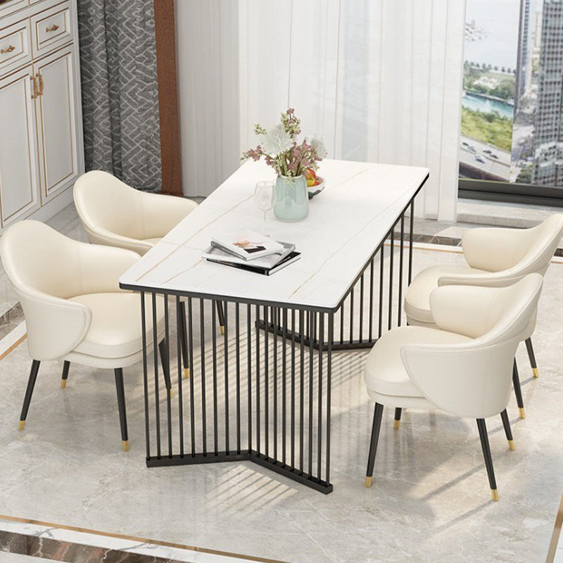 Rectangle Dining Table Traditional Luxury Dining Table with Double Pedestal Base Clearhalo ' dining_table' 'Dining Tables & Seating' 'Dining Tables' 'furn' 'furn_dining_table' 'Furniture' 'furniture_dining_table' 'Kitchen & Dining Furniture' 'kitchen&dining_furn' 'kitchen' 'kitchen_dining_table' 4572085
