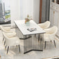 Rectangle Dining Table Traditional Luxury Dining Table with Double Pedestal Base Clearhalo ' dining_table' 'Dining Tables & Seating' 'Dining Tables' 'furn' 'furn_dining_table' 'Furniture' 'furniture_dining_table' 'Kitchen & Dining Furniture' 'kitchen&dining_furn' 'kitchen' 'kitchen_dining_table' 4572086