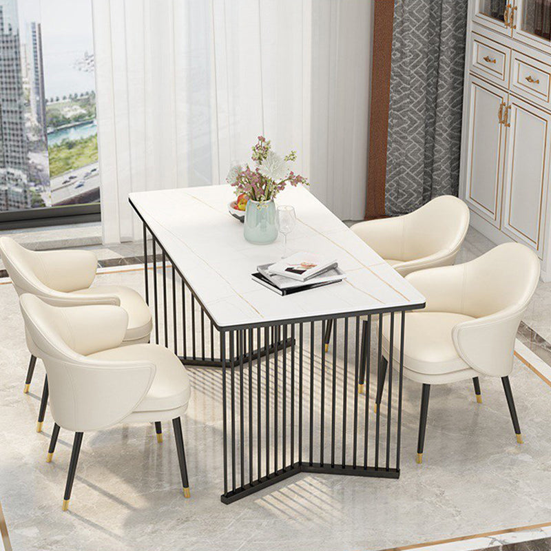 Rectangle Dining Table Traditional Luxury Dining Table with Double Pedestal Base Clearhalo ' dining_table' 'Dining Tables & Seating' 'Dining Tables' 'furn' 'furn_dining_table' 'Furniture' 'furniture_dining_table' 'Kitchen & Dining Furniture' 'kitchen&dining_furn' 'kitchen' 'kitchen_dining_table' 4572086