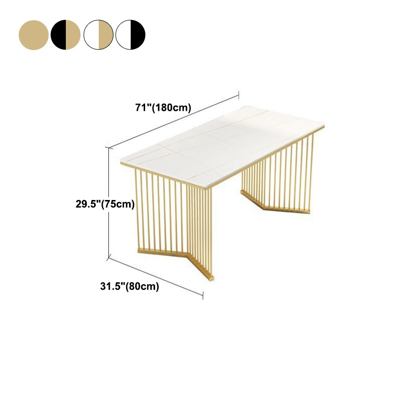 Rectangle Dining Table Traditional Luxury Dining Table with Double Pedestal Base Clearhalo ' dining_table' 'Dining Tables & Seating' 'Dining Tables' 'furn' 'furn_dining_table' 'Furniture' 'furniture_dining_table' 'Kitchen & Dining Furniture' 'kitchen&dining_furn' 'kitchen' 'kitchen_dining_table' 4572091