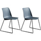 Contemporary Style Chair Dining Armless Side Chair with Metal Legs Grey Set of 2 Clearhalo ' kitchen&dining_furn' 'Dining Chairs' 'Dining Tables & Seating' 'dining_chair' 'Furniture' 'furniture_dining_chair' 'Kitchen & Dining Furniture' 'kitchen' 4572154