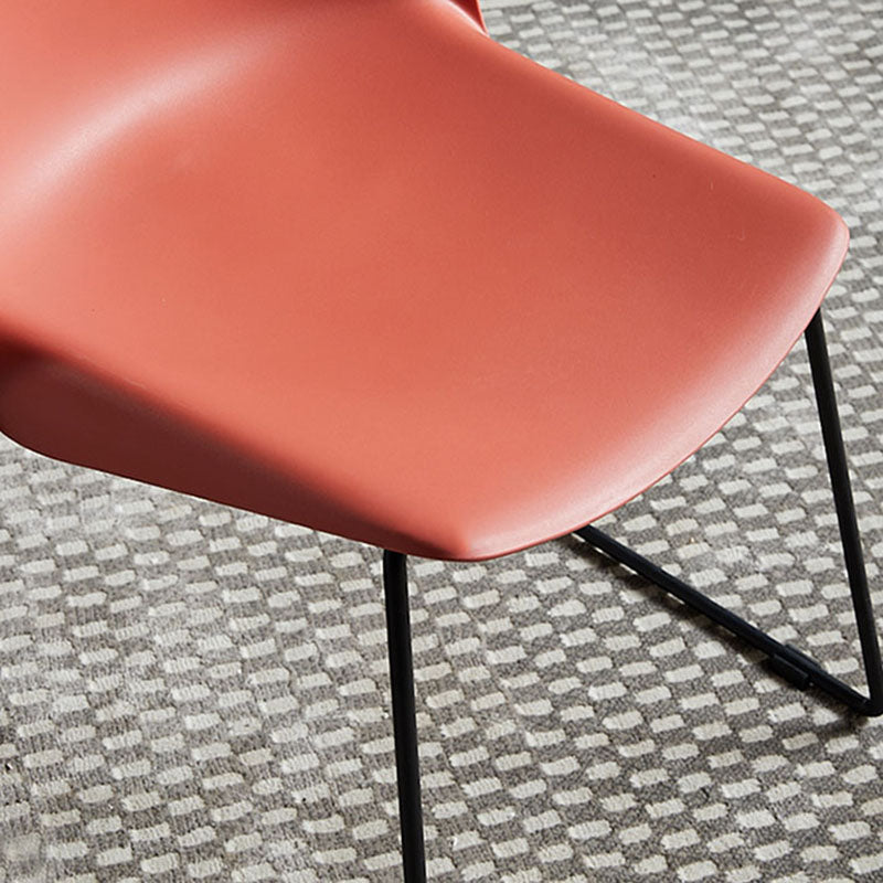 Contemporary Style Chair Dining Armless Side Chair with Metal Legs Clearhalo ' kitchen&dining_furn' 'Dining Chairs' 'Dining Tables & Seating' 'dining_chair' 'Furniture' 'furniture_dining_chair' 'Kitchen & Dining Furniture' 'kitchen' 4572161