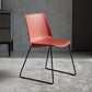 Contemporary Style Chair Dining Armless Side Chair with Metal Legs Red 1 Piece Clearhalo ' kitchen&dining_furn' 'Dining Chairs' 'Dining Tables & Seating' 'dining_chair' 'Furniture' 'furniture_dining_chair' 'Kitchen & Dining Furniture' 'kitchen' 4572164
