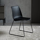 Contemporary Style Chair Dining Armless Side Chair with Metal Legs Black 1 Piece Clearhalo ' kitchen&dining_furn' 'Dining Chairs' 'Dining Tables & Seating' 'dining_chair' 'Furniture' 'furniture_dining_chair' 'Kitchen & Dining Furniture' 'kitchen' 4572169