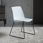 Contemporary Style Chair Dining Armless Side Chair with Metal Legs White 1 Piece Clearhalo ' kitchen&dining_furn' 'Dining Chairs' 'Dining Tables & Seating' 'dining_chair' 'Furniture' 'furniture_dining_chair' 'Kitchen & Dining Furniture' 'kitchen' 4572172