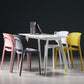 Contemporary Open Back Chairs Dining Armless Side Chairs with Plastic Legs Clearhalo ' kitchen&dining_furn' 'Dining Chairs' 'Dining Tables & Seating' 'dining_chair' 'furn' 'furn_dining_chair' 'Furniture' 'furniture_dining_chair' 'Kitchen & Dining Furniture' 'kitchen' 4572196