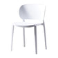 Contemporary Open Back Chairs Dining Armless Side Chairs with Plastic Legs White 1 Piece Clearhalo ' kitchen&dining_furn' 'Dining Chairs' 'Dining Tables & Seating' 'dining_chair' 'furn' 'furn_dining_chair' 'Furniture' 'furniture_dining_chair' 'Kitchen & Dining Furniture' 'kitchen' 4572199