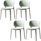Contemporary Open Back Chairs Dining Armless Side Chairs with Plastic Legs Light Green 4 Piece Set Clearhalo ' kitchen&dining_furn' 'Dining Chairs' 'Dining Tables & Seating' 'dining_chair' 'furn' 'furn_dining_chair' 'Furniture' 'furniture_dining_chair' 'Kitchen & Dining Furniture' 'kitchen' 4572204