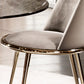 Glam Metal Dining Armless Chair Upholstered Dining Side Chair for Home Use Clearhalo ' kitchen&dining_furn' 'Dining Chairs' 'Dining Tables & Seating' 'dining_chair' 'furn' 'furn_dining_chair' 'Furniture' 'furniture_dining_chair' 'Kitchen & Dining Furniture' 'kitchen' 4572213