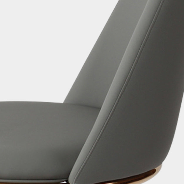 Glam Metal Dining Armless Chair Upholstered Dining Side Chair for Home Use Clearhalo ' kitchen&dining_furn' 'Dining Chairs' 'Dining Tables & Seating' 'dining_chair' 'furn' 'furn_dining_chair' 'Furniture' 'furniture_dining_chair' 'Kitchen & Dining Furniture' 'kitchen' 4572218