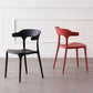 Contemporary Open Back Chair Plastic Dining Armless Side Chairs Clearhalo ' kitchen&dining_furn' 'Dining Chairs' 'Dining Tables & Seating' 'dining_chair' 'furn' 'furn_dining_chair' 'Furniture' 'furniture_dining_chair' 'Kitchen & Dining Furniture' 'kitchen' 4572225
